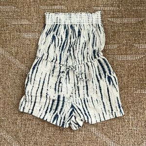 rachel rachel roy small strapless tie die romper